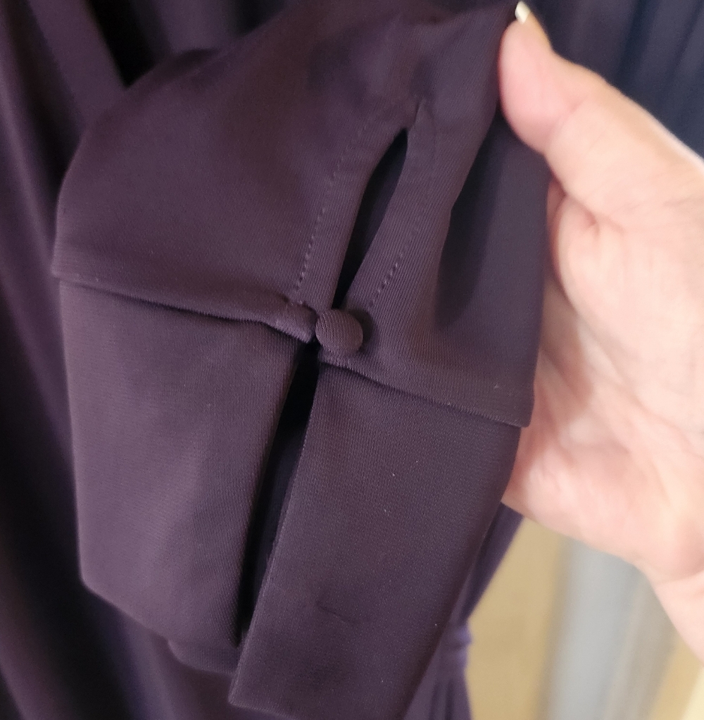 18 Ann Taylor Elegant Purple Wrap Dress - Picture 3 of 4